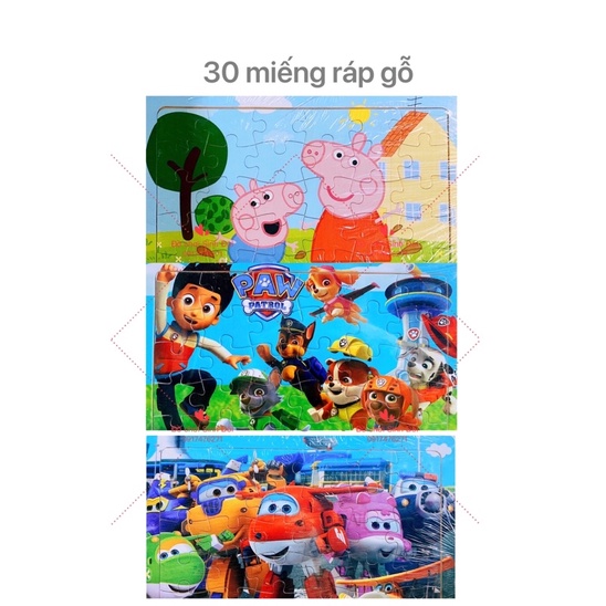 TRANH RÁP HÌNH GỖ 30 MIẾNG