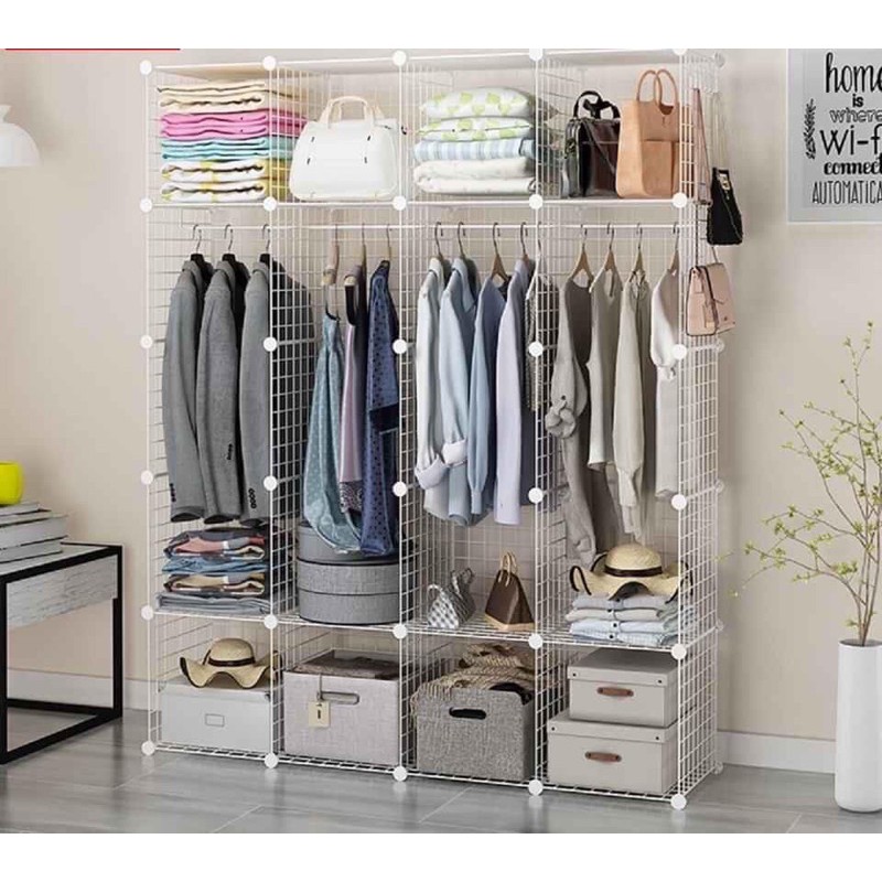 { BÁN LẺ THEO TẤM } Tủ lưới lắp ghép thép thông minh đa năng để decor văn phòng, trưng bày và trang trí theo ý thích