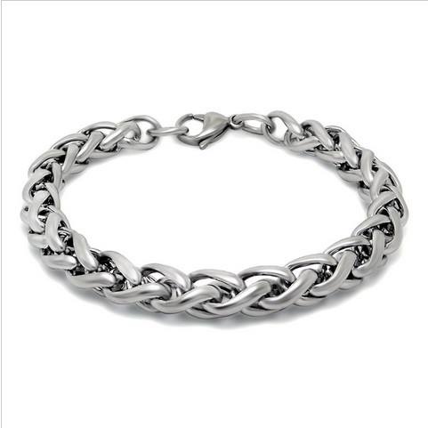 Lắc tay nam inox kiểu bông dừa to 7ly sang đẹp, không đen đem lại vẻ đẹp đẳng cấp, phong độ cho người đeo