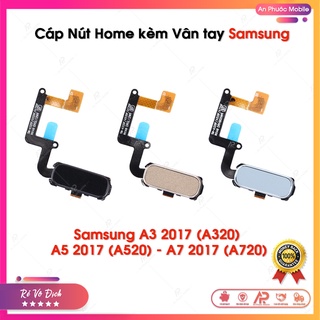 Nút Home kèm Cảm Biến Vân Tay Samsung Galaxy A320 (A3 2017) / A520 (A5 2017) / A720 (A7 2017) Zin Bóc Máy