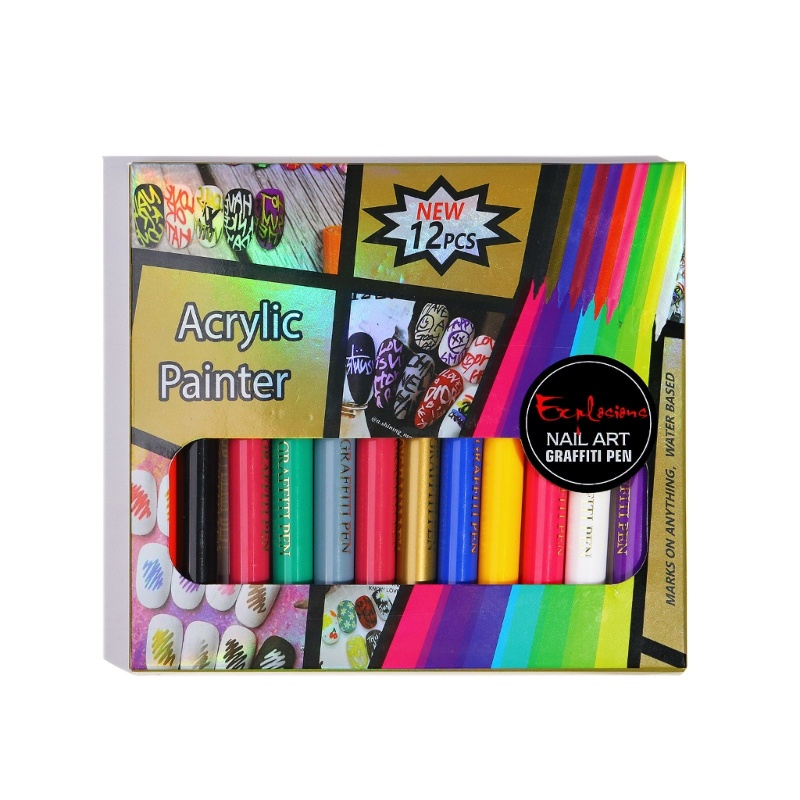 Set 12 Cọ Vẽ Móng Nghệ Thuật DIY