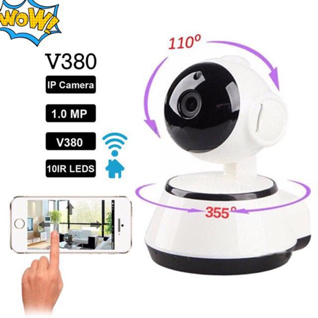 Mua camera ip wifi v380, Camera Wifi IP V380 Thông Minh, Ghi Âm, Quay Hình Rõ Nét Qua Màn Ảnh Nhỏ,  Hồng Ngoại Nhìn Đêm