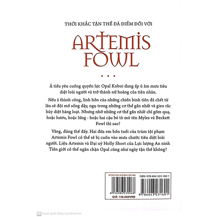 Sách Artemis Fowl - Vệ Binh Cuối Cùng