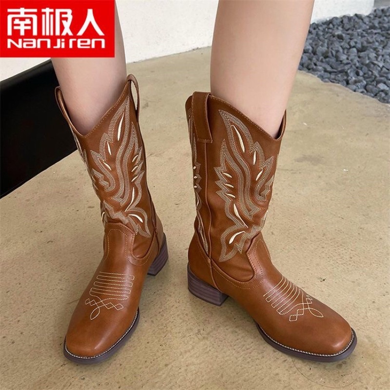 Giày cao bồi nữ chiến binh ống ngắn