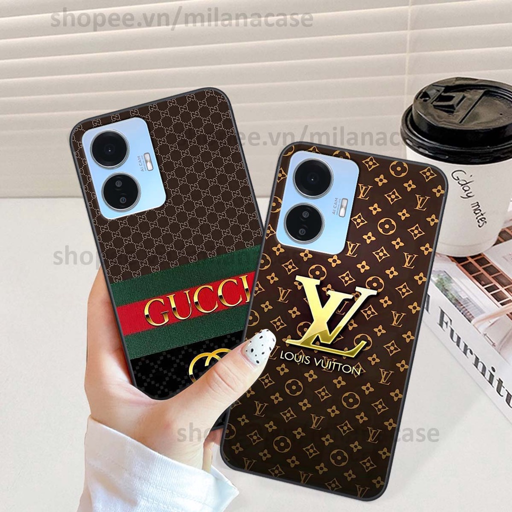 Ốp Vivo Y55 2022 in hình thương hiệu L.V, N.I.K.E cá tính, đẳng cấp