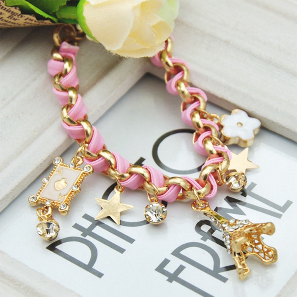 Mxgoods Jewelry Women Leather | Star Flower Bangle