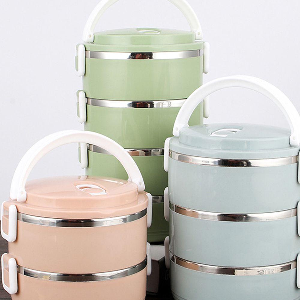 CONOPERY Hộp Đựng Cơm Trưa 1 / 2 / 3 Tầng Bằng Thép Không Gỉ Chống Rò Rỉ Thương Hiệu  1 / 2 / 3 Tầng