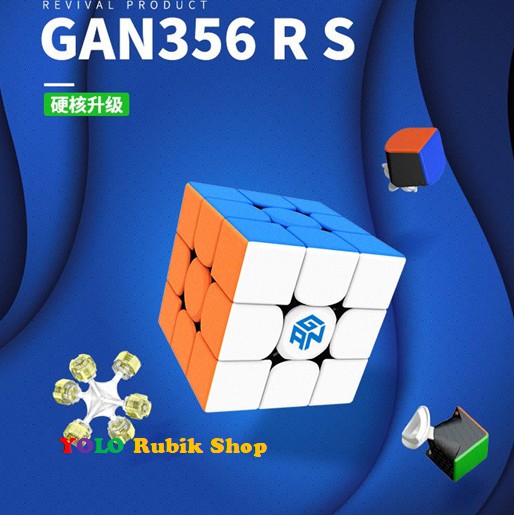 Rubik Gan356  RS 3x3 Stickerless Mod Nam Châm - Đồ Chơi Rubik Giúp Phát Triển Khả Năng Tư Duy