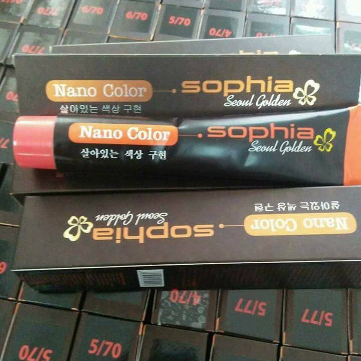 Thuốc nhuộm Màu Nano Sophia Seoul Garden Hàn Quốc 100ml - Tone màu Golden