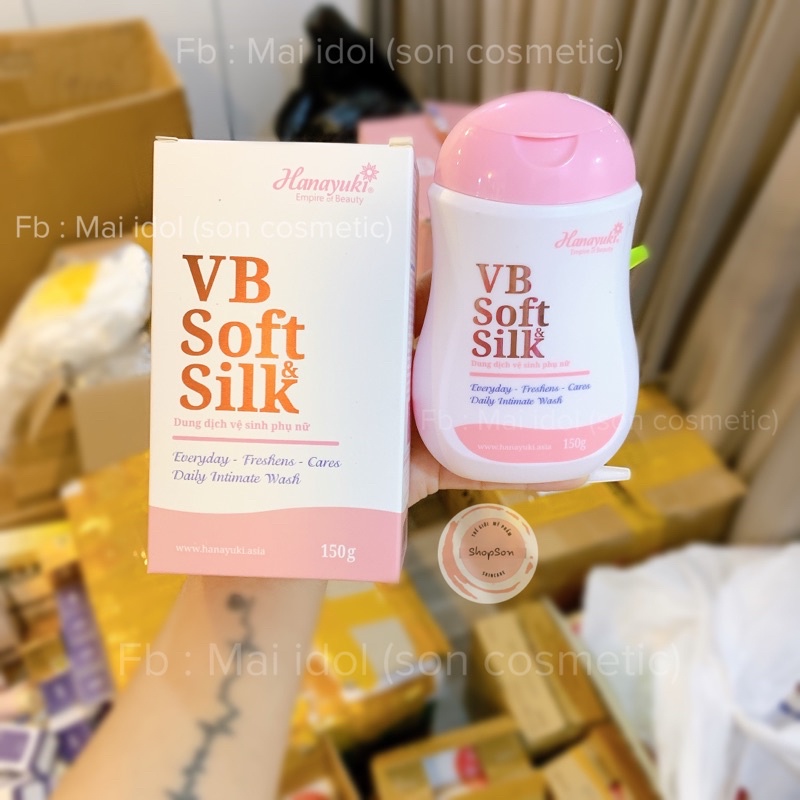 Dung dịch vệ sinh Hanayuki màu hồng VB Soft Silk - ddvs Hana phiên bản mới