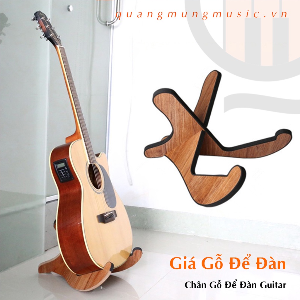 Kệ,Giá Để Đàn Guitar bằng gỗ gấp gọn - Chân Gỗ Kê Đàn Guitar