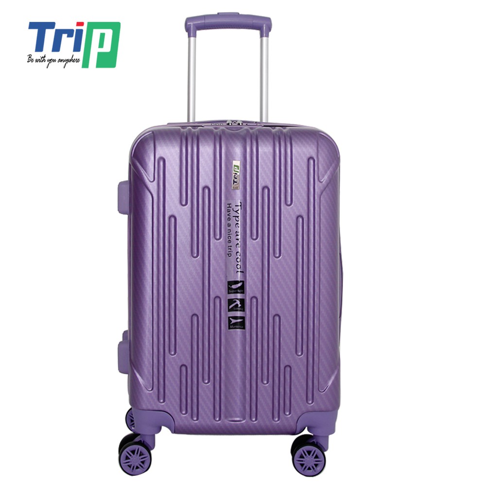 Bộ 2 Vali Chống Trộm TRIP PC053 - Size 50+60cm - Màu Tím