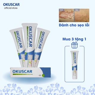 Kem làm mờ sẹo lồi OKUSCAR, kem bôi sẹo lồi, gel làm mờ sẹo lồi tuýp 15ml