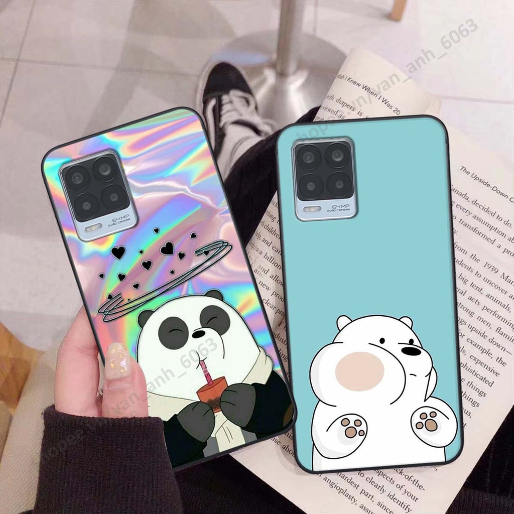 Ốp Realme 8 hình thỏ, gấu đáng yêu dễ thương, ốp lưng điện thoại realme viền dẻo giá rẻ