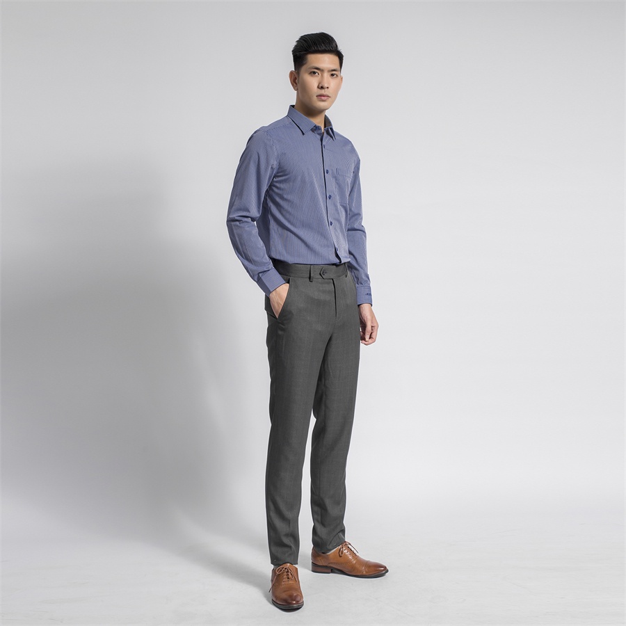 Áo sơ mi nam dài tay ARISTINO mềm nhẹ, thoáng mát, thấm hút tốt - ALS53408