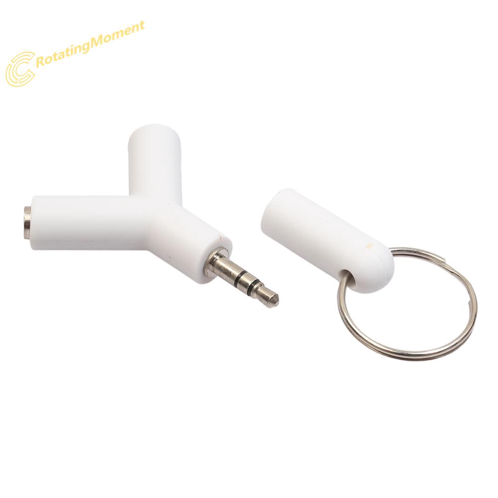 Set 2 đầu cắm bộ chuyển đổi tai nghe 3.5mm đầu đực ra đầu đôi cái chuyên dụng | BigBuy360 - bigbuy360.vn