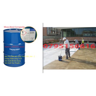 Keo Polyester  - Nhựa Composite Chống Thấm, Bọc Phủ Composite 3Kg + Sợi Thủy Tinh 1Kg + Chất Đóng Rắn Nhựa – Combo