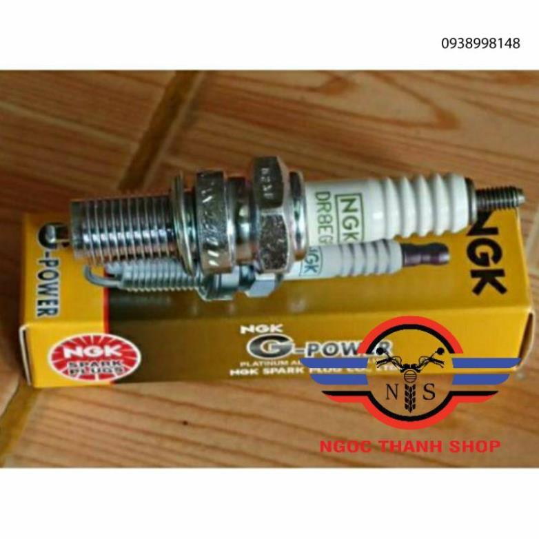 Bugi Bạch kim DR8 Thay D8EA cho GN125 Husky125 GN250 Bigboy250 ST250 TNT15 Worf125 Master125 Steed400 Husky150 Dalim125