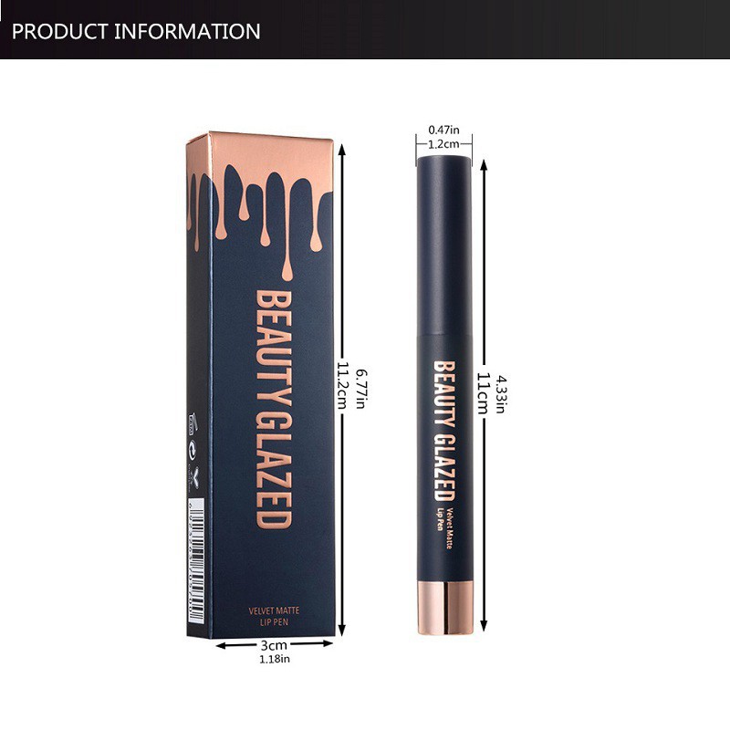 BEAUTY GLAZED Son nhung lì 8 màu tùy chọn | BigBuy360 - bigbuy360.vn