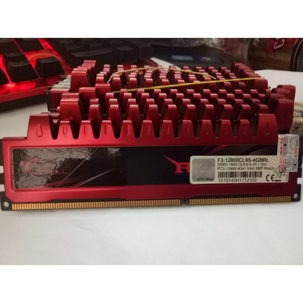 Ram GEIL Potenza/ GSKILL RIPJAWS 4GB DDR3 1600MHz tản thép