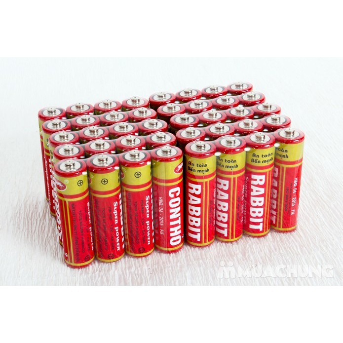 Hộp 40 viên pin con thỏ