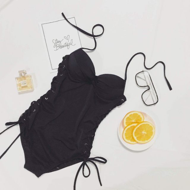 Bikini cúp ngực phối khuy