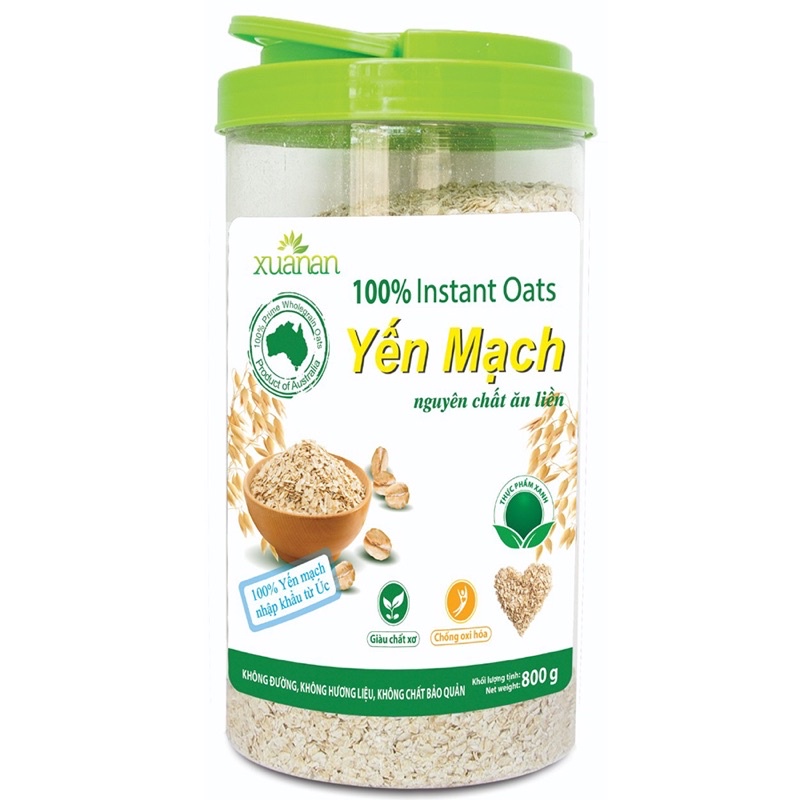 Yến Mạch Nguyên Chất Xuân An 800g (Tặng Khuyến Mãi Bất Kỳ)