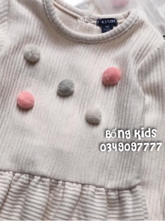 Váy Len Bé Gái Đính PomPom Kiabi