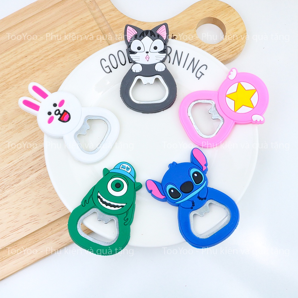 Đồ khui bia có nam châm tránh thất lạc nhiều mẫu dễ thương cute TooYoo BK00090