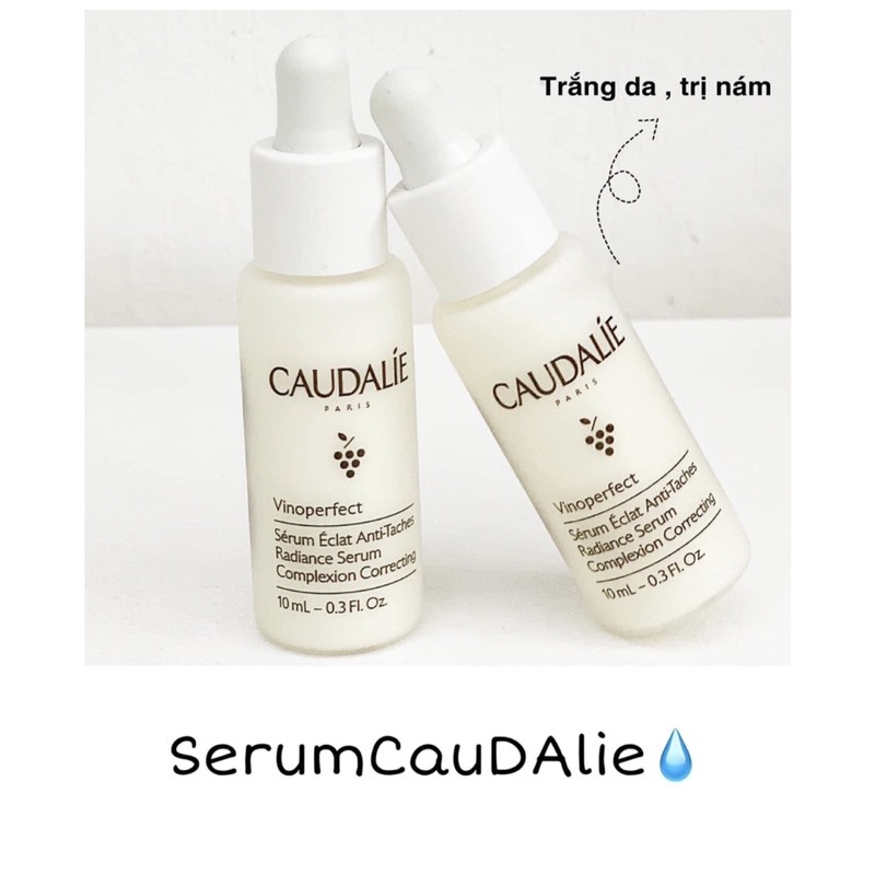 (Mini 10ml) Serum giảm nám trắng da Caudalie Vinoperfect Radiance Serum Complexion Correcting