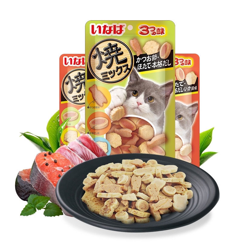 Bánh Thưởng Cá Viên Inaba Cho Mèo (Vị Ngẫu Nhiên)