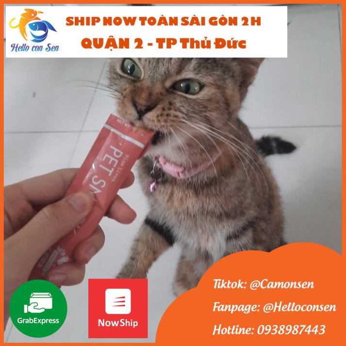 Combo 6 súp thưởng cho mèo Petsnack vị gà ăn là ghiền siêu dinh dưỡng