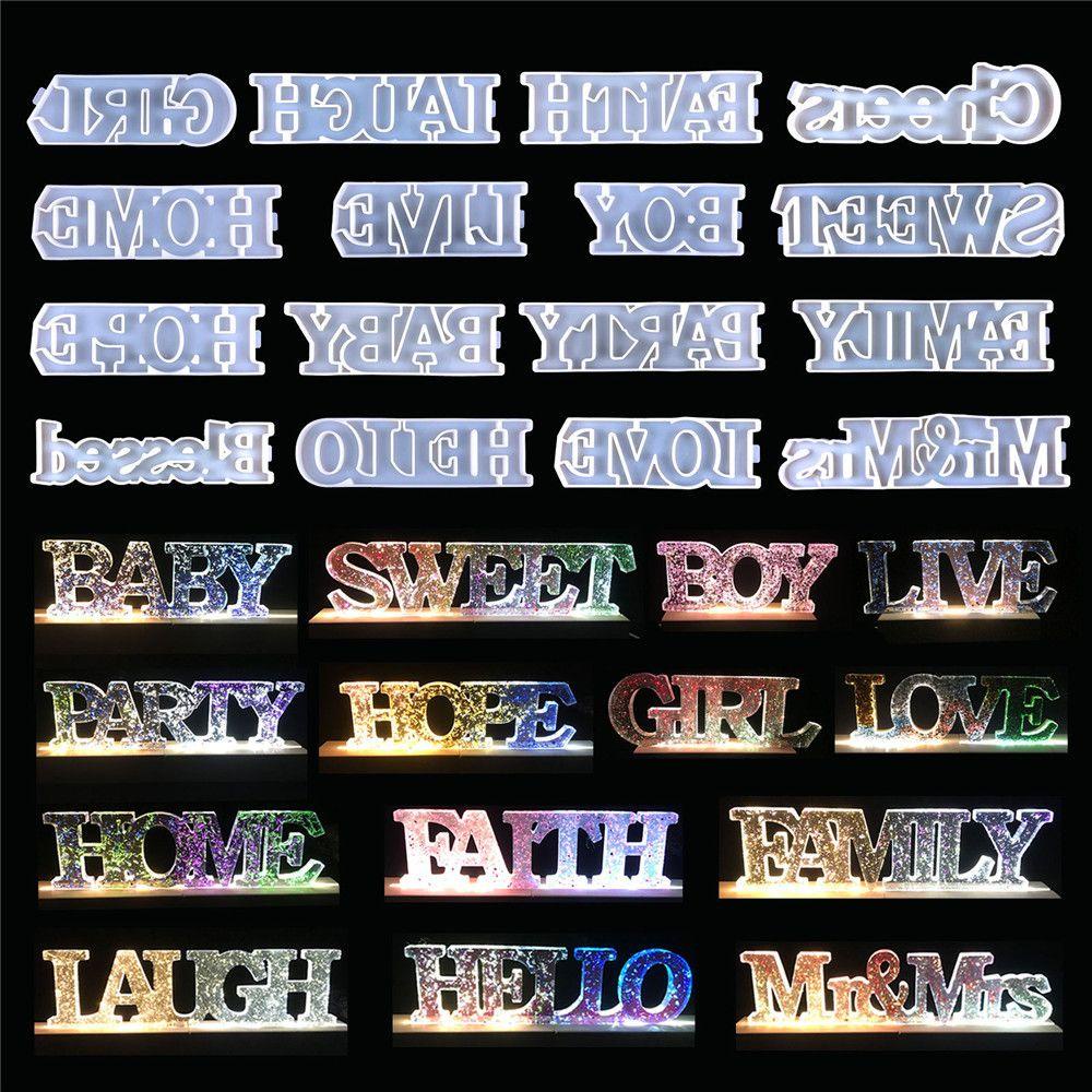 Khuôn Silicone Tạo Hình Chữ Happy Birthday 3D Trang Trí Nhà Cửa