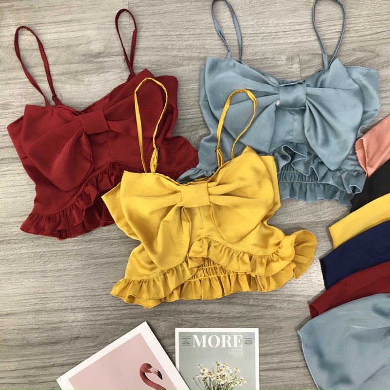 SET BỘ NƠ NGỰC VIỀN BÈO LỤA SATIN SIÊU ĐẸP