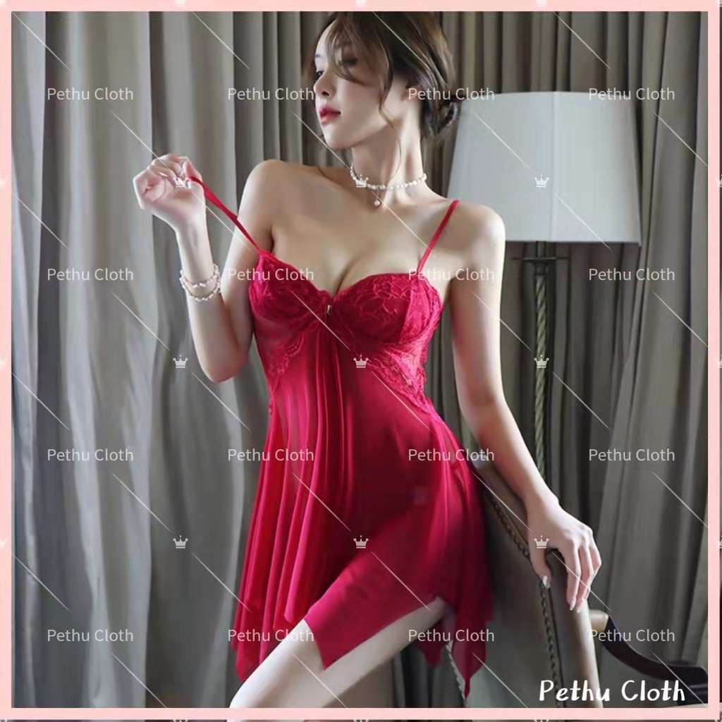（Q1,HCM) có quần lót Váy ngủ nữ sexy , đầm ngủ 2 dây ren quyến rũ cao cấp, chất vải mềm mịn siêu tôn dáng--010