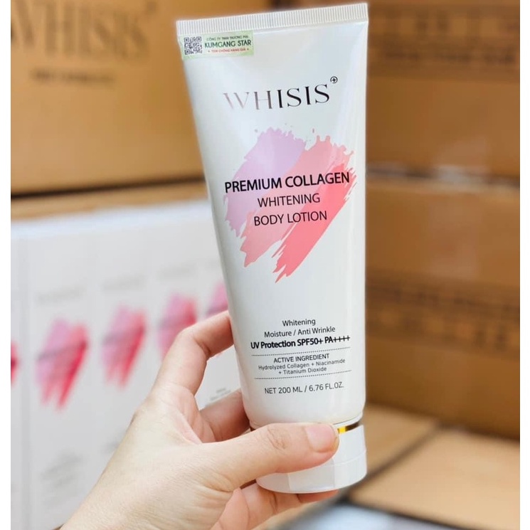 Kem trắng da body Whisis sịn 200ml sịn