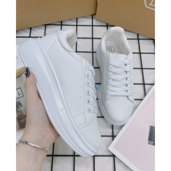 [CHÍNH HÃNG] GIÀY THỂ THAO DOMBA GÓT DA TRẮNG - DOMBA HIGH POINT WHITE H-9115 - FULLBOX CÓ SẴN - GIÀY ĐẾ CAO NAM NỮ