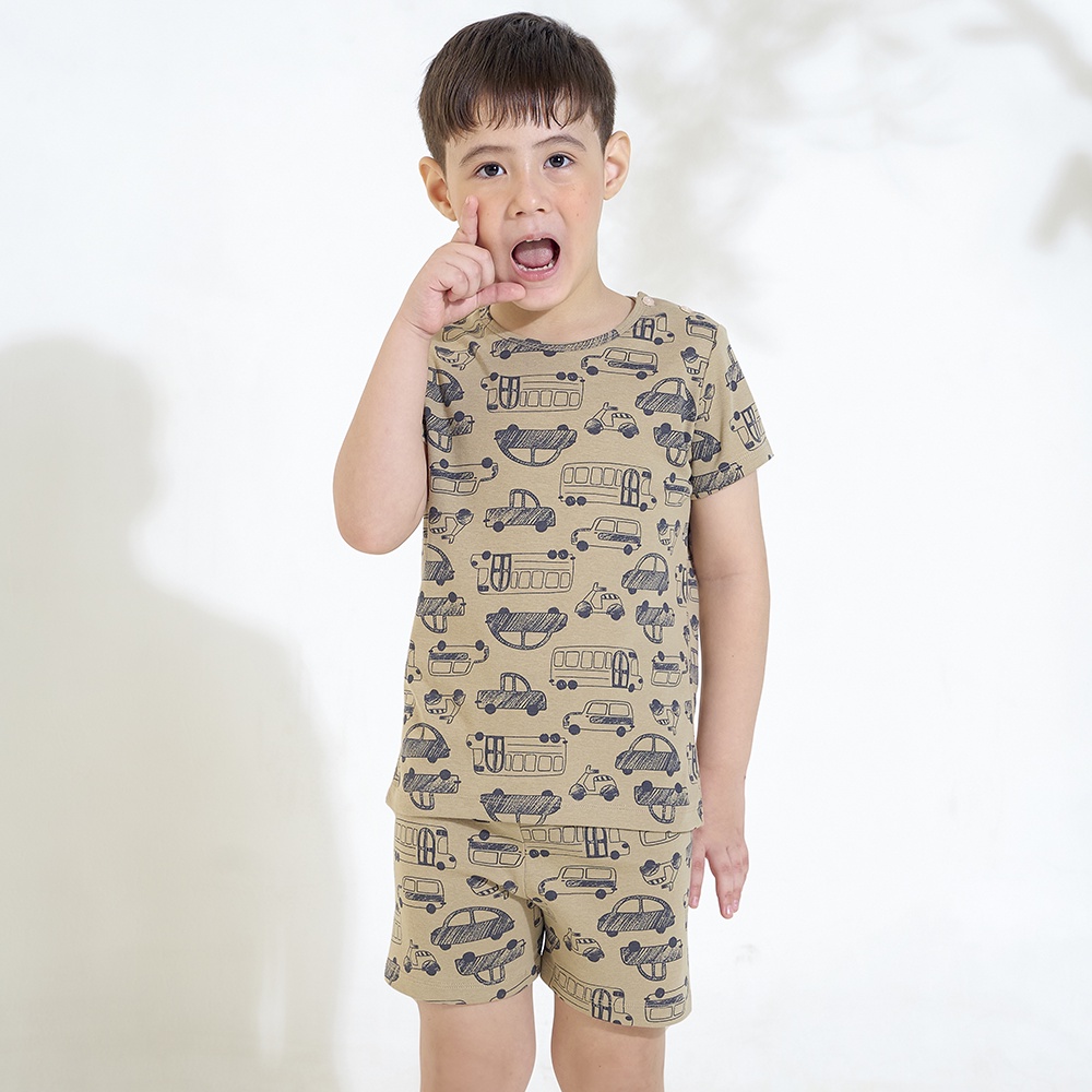 Bộ Đồ Short Thun Bé Trai Vincy Thoáng Mát SST031W11