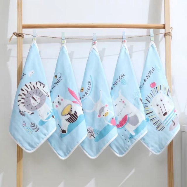 Khăn Sữa Xô 6 Lớp GoodMama Cao Cấp_Nền Màu (SP000830)