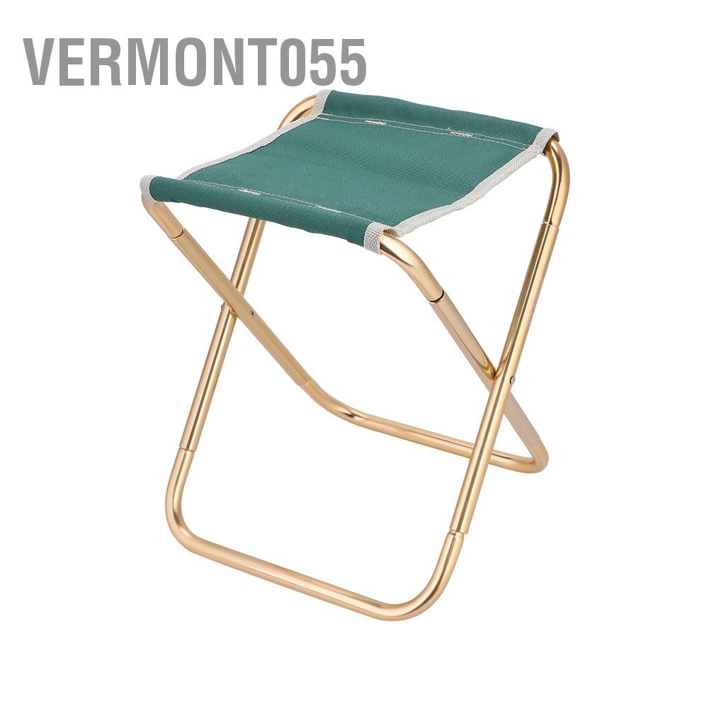 Có thể bán buôn Ghế câu cá ngoài trời nhẹ Gấp di động Cắm trại dã ngoại có thể gập lại với túi Vermont055 Hàng giao ngay