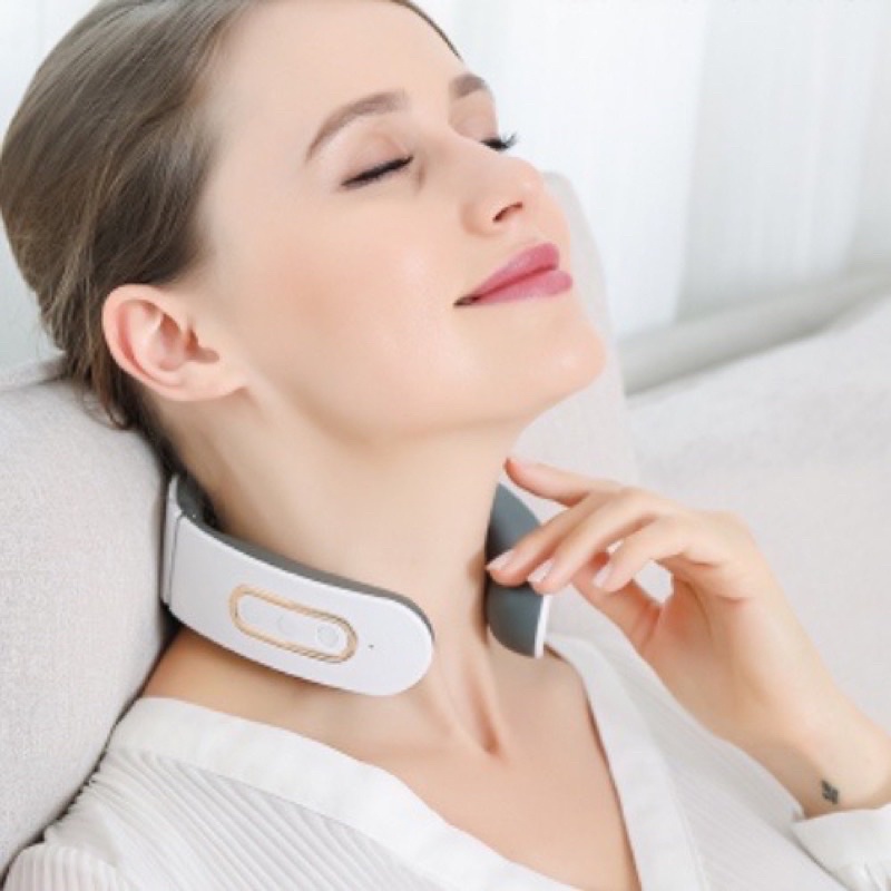 [BH 12 THÁNG] Máy massage cổ vai gáy cao cấp, CÓ CHƯỜM NÓNG 42 độ C - 4 đầu tiếp xúc, 6 chế độ mat xa, 9 cường độ
