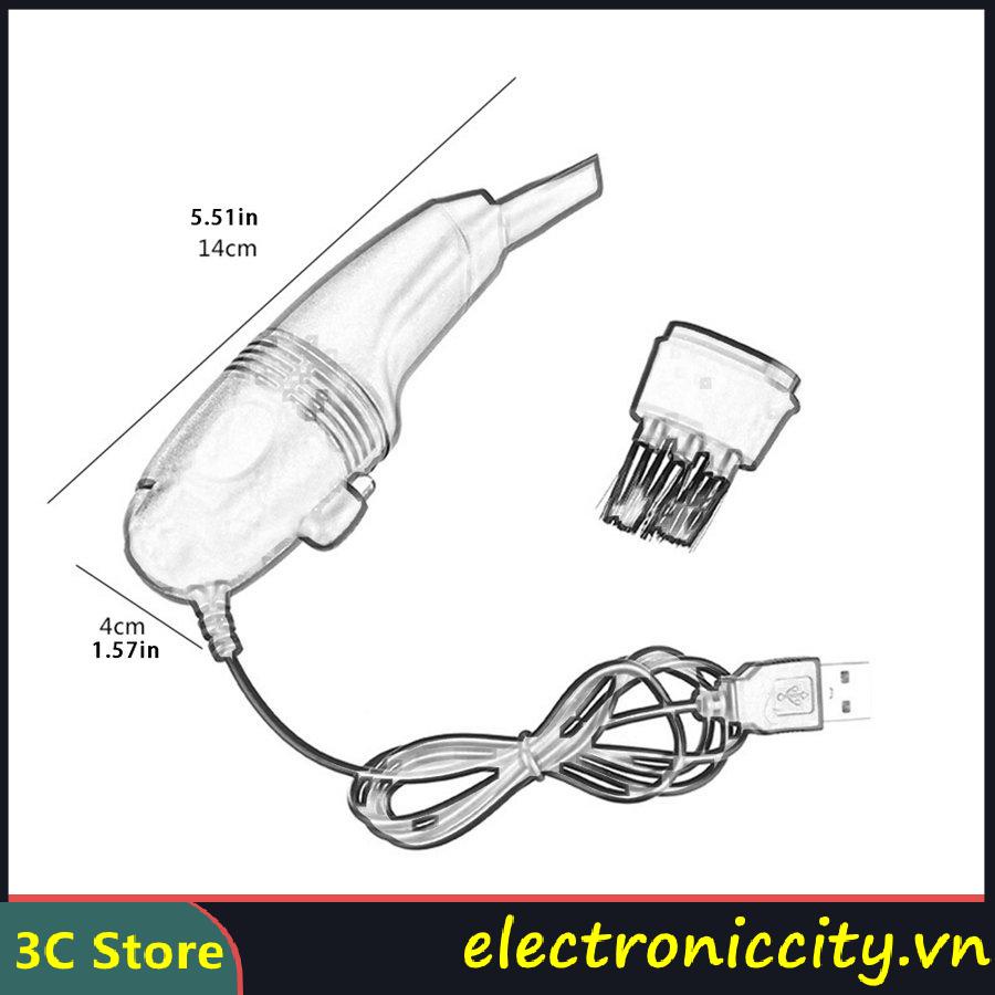 Máy hút bụi vệ sinh bàn phím máy tính kiểu dáng mini độc đáo tiện dụng