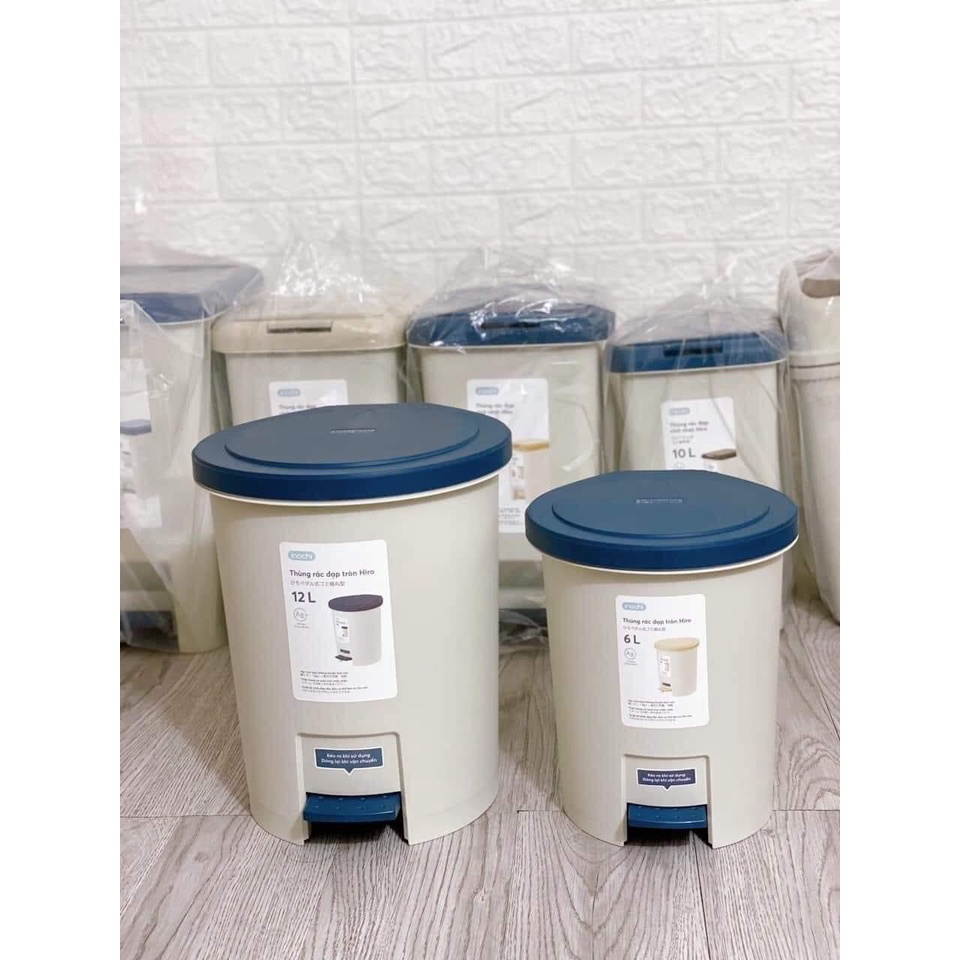 Thùng rác INOCHI đạp chữ nhật 10L-15L-20L-30L, đạp tròn 6L-12L,nắp lật 5L-10L-15L- KONNI39 TRIỀU KHÚC