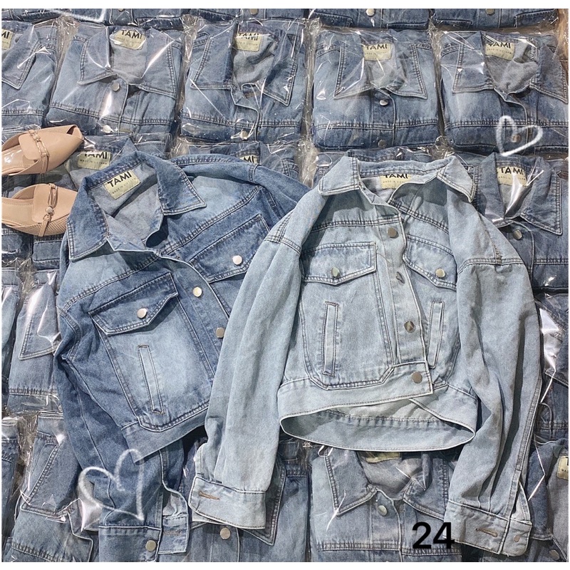 Áo khoác jean nữ, hàng vnxk