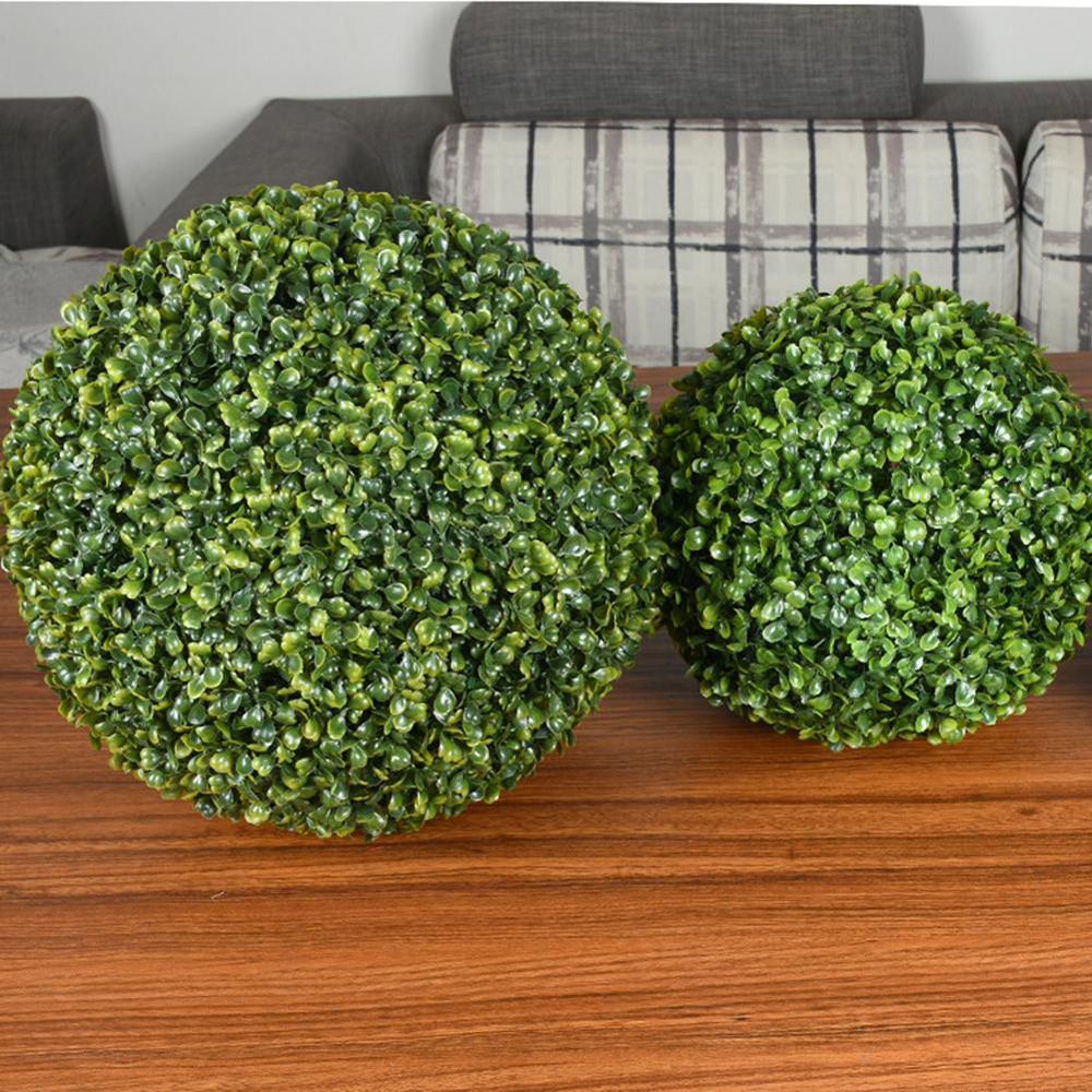 MXMIO Hanging Leave Ball Green Artificial Plant Grass Ball Party Yard Simulate Plastic Home Hotel Garden Decoration