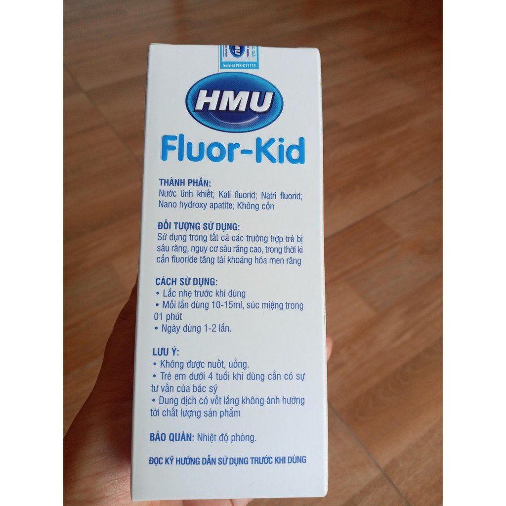[Chính Hãng] Nước Súc Miệng HMU Fluor-Kid Dành Cho Trẻ Em