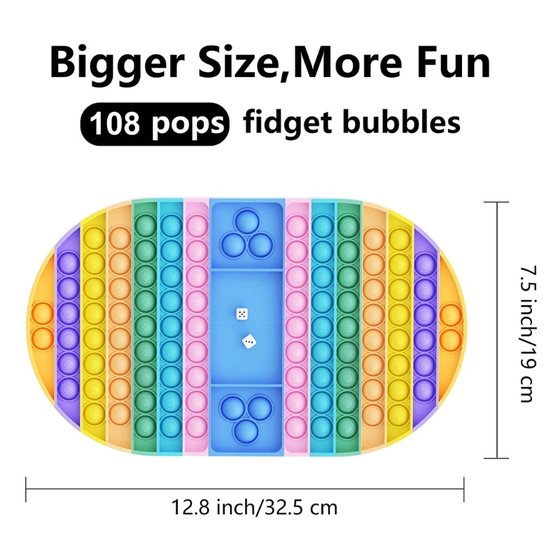 Đồ Chơi Bàn Cờ Bấm Xả Stress 13In Nhiều Màu Sắc Cho Trẻ Em Plus