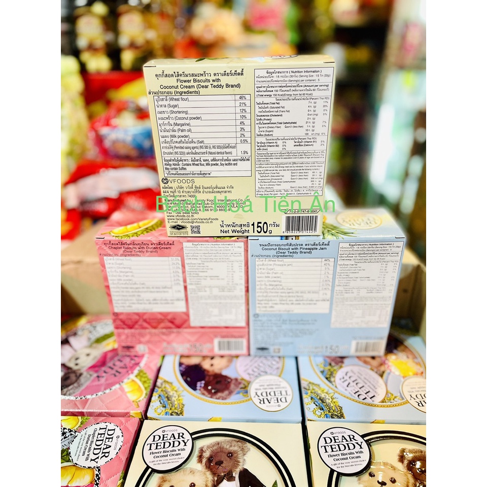BÁNH THIẾC GẤU DEAR TEDDY Hộp Thiếc 150g - Thái Lan