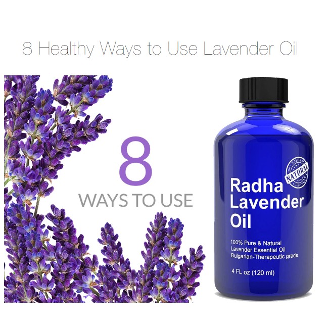 [USA] Tinh dầu xông phòng Lavender Oil Radha 100% Natural
