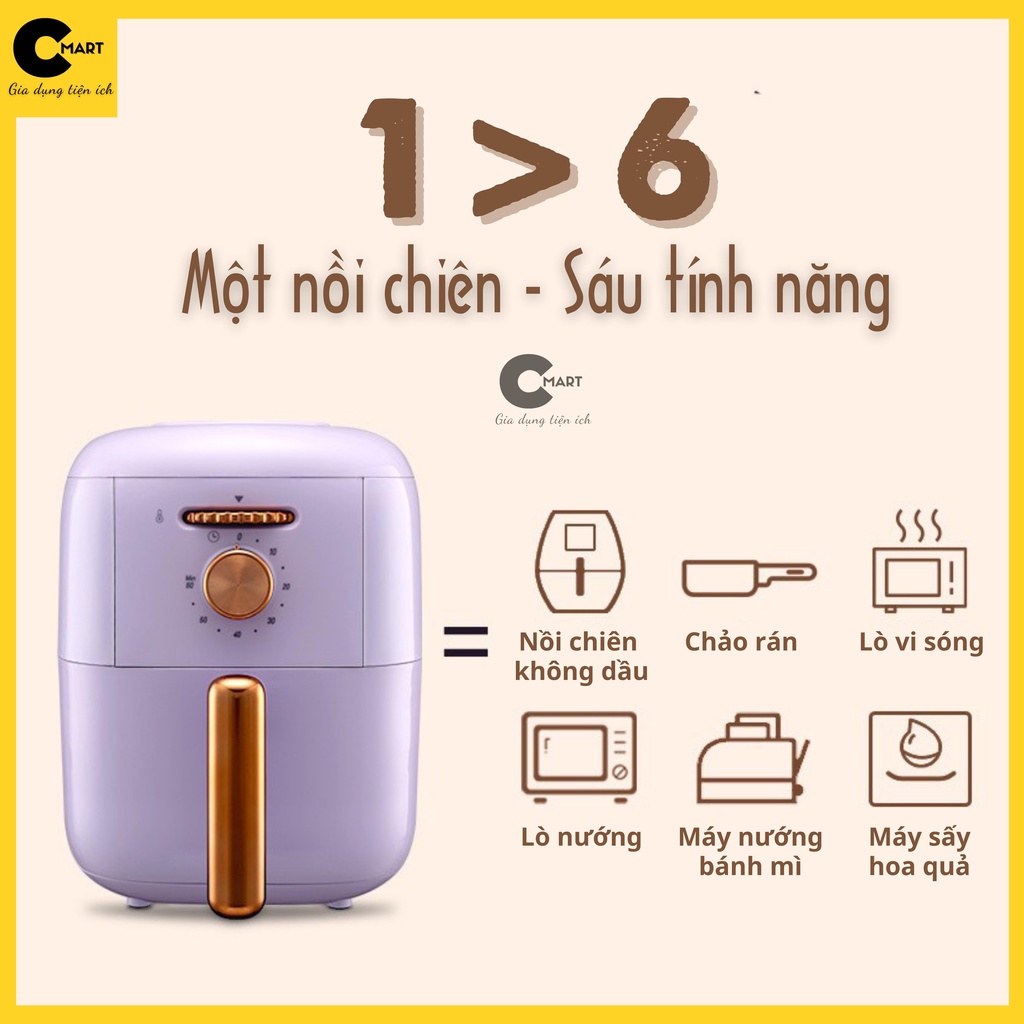 Nồi Chiên Không Dầu Westinghouse 3504F Dung tích 3L Chính Hãng [CMART_GIA DỤNG TIỆN ÍCH]